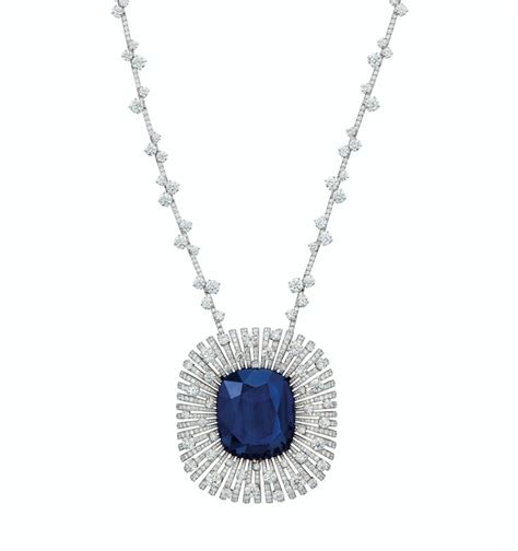 SAPPHIRE AND DIAMOND NECKLACE | Christie's