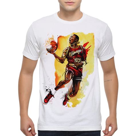 Michael Jordan Art T-Shirt Chicago Bulls Tee Men's | Etsy