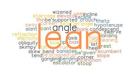 LEAN: Synonyms and Related Words. What is Another Word for LEAN? - GrammarTOP.com