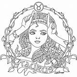 Free Printable Taurus Zodiac Sign coloring Page  Download Print Or sketch template