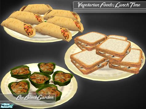 The Sims Resource - Vegetarian Food: Lunch Time!