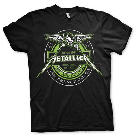 Metallica - Fuel Black T-shirt - Probity Wholesale