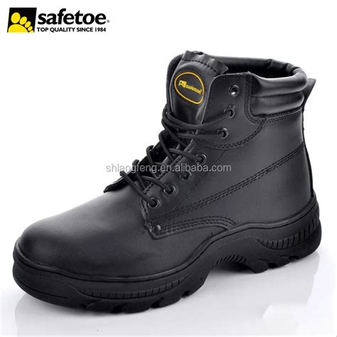 Good Quality Mining Safety Boots With Leather Upper And Rubber Sole - Buy Mining Safety Boots ...