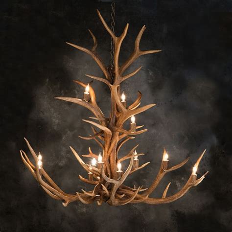 Rustic Elk Antler Chandelier