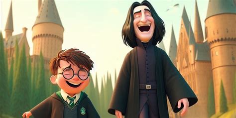 Snape Raises Harry Potter In A Pixar-Styled Movie In Strangely Heartwarming Art