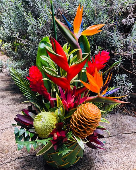 NEW! Paradise Arrangement. | Tropical flower arrangements, Fresh flowers arrangements, Ikebana ...