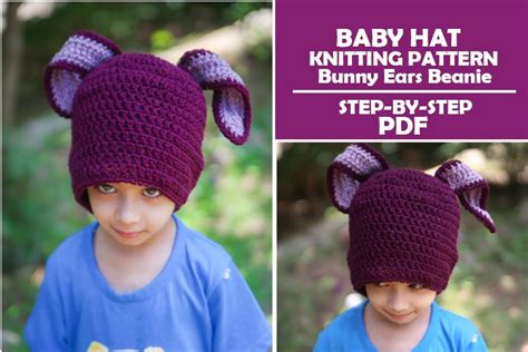 Bunny Ears Beanie - Baby Hat Knitting Pattern