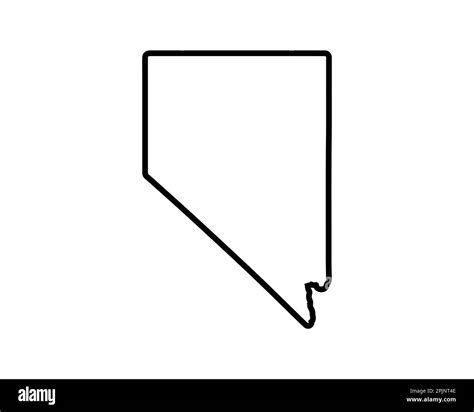 Nevada state map. US state map. Nevada outline symbol. Vector ...