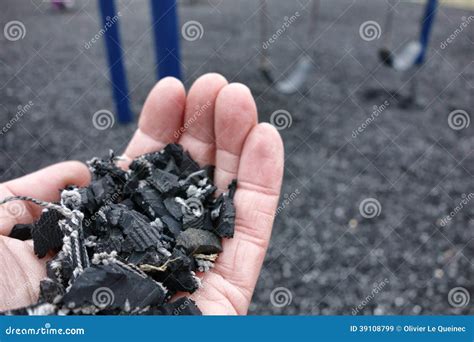 Shredded Recycled Tire Floor for Playground Safety Stock Image - Image of amusement, compound ...