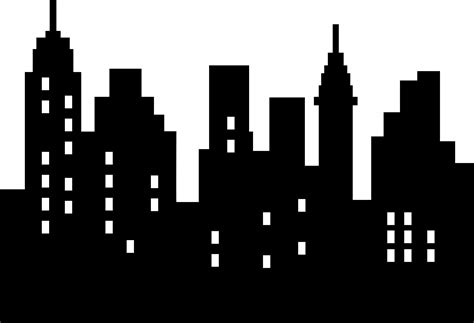 Free Gotham City Skyline Silhouette, Download Free Gotham City Skyline ...