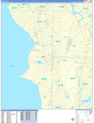 Burien Washington Wall Maps - MapSales