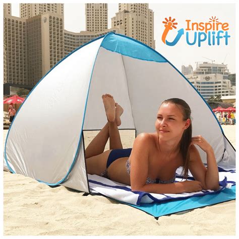 Portable Automatic Pop-Up Tent UV Protection - Inspire Uplift | Pop up beach tent, Beach tent ...