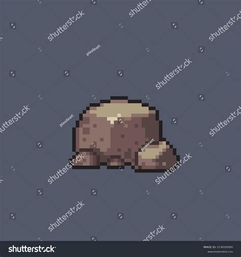 Stone Pixel Art Style Stock Vector (Royalty Free) 2138185695 | Shutterstock