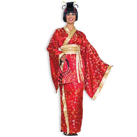 Red Madame Butterfly Costume - Red and Gold Madame Butterfly Dress ...