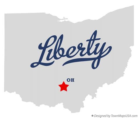 Map of Liberty, Ross County, OH, Ohio