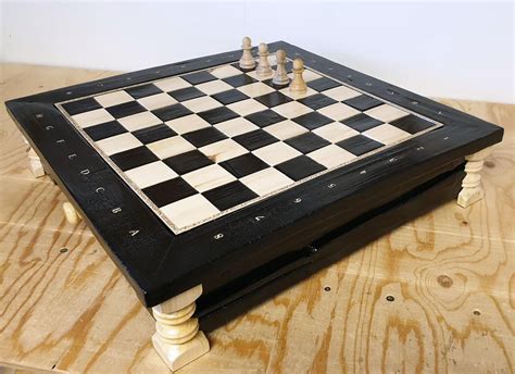 I finished this burnt wood chess board. Now I only need to make 28 chess pieces... : somethingimade