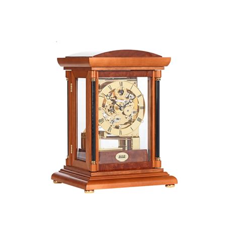 Bradley Yew Triple Chime Mantel Clock - Freestanding Clocks - Cookes Furniture