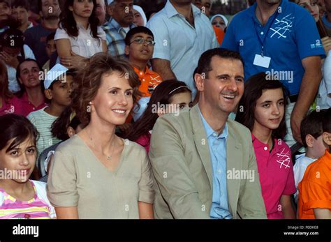 Bashar Al Assad and Asma Al Assad Damascus Syria Stock Photo - Alamy