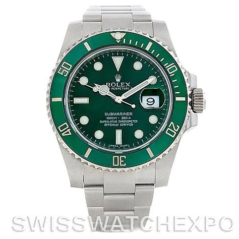 Rolex Submariner Green Dial Ceramic Bezel Steel Watch 116610 V | Rolex submariner green, Rolex ...