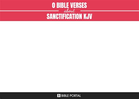 10 Bible Verses about Sanctification, Kjv