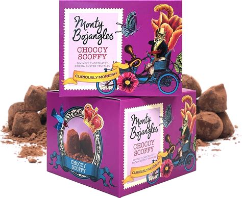 Monty Bojangles Choccy Scoffy Cocoa Dusted Truffles, 2 x 150g Gift Boxes (Choose from 9 flavours ...