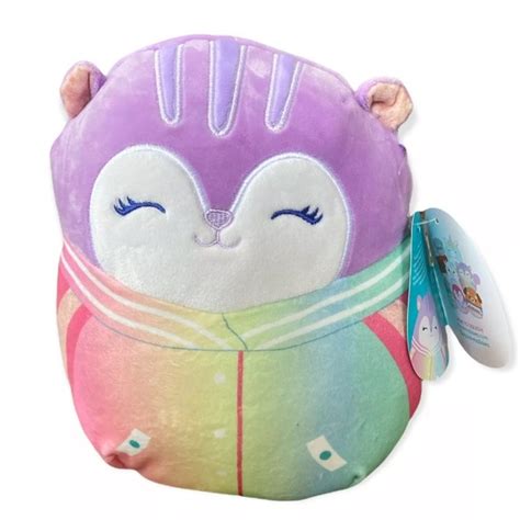 Squishmallows | Toys | Squishmallow Sydnee Purple Squirrel In Pajamas 8 Plush New Kellytoy ...