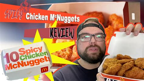 NEW McDonald's Spicy Chicken Nuggets Taste Test! - @WhotheF**isJC