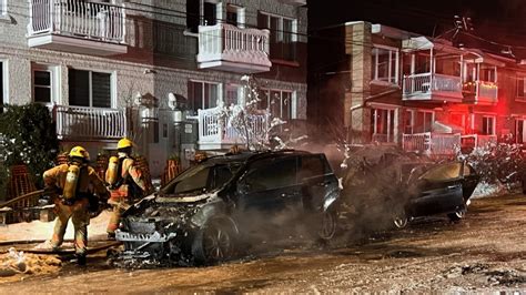 Police investigating fires in two parked cars in Montreal North | CTV News