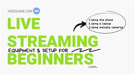 Live Streaming for Beginners - Equipment and Set up - VIDEOLANE.COM ⏩