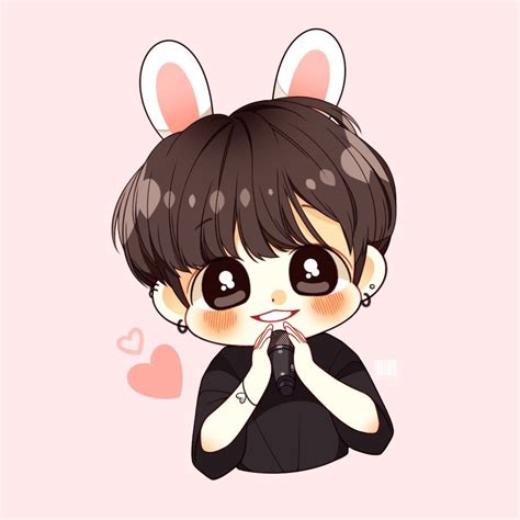 Pin de jungkook my love en drawings art | Dibujos chibi, Bts chibi ...