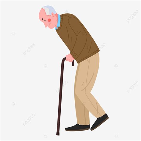 Seniors Walking Clipart Image