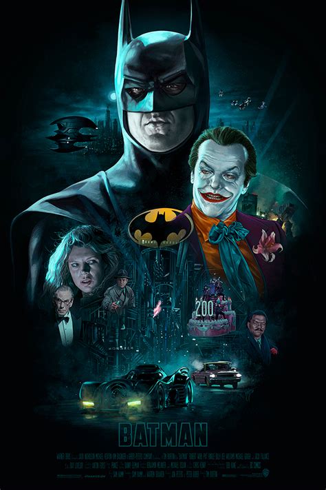 Batman (30X30 1989-90) by Ruiz Burgos - Home of the Alternative Movie Poster -AMP-