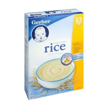 Gerber Cereal Rice Single Grain