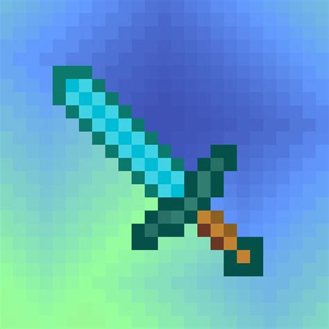 How To Draw A Minecraft Diamond Sword Drawingnow