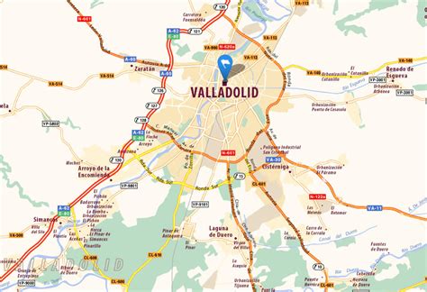 Valladolid Map - Spain