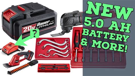 Bauer 5.0 Battery is OUT! + More New Tools from Harbor Freight! - YouTube