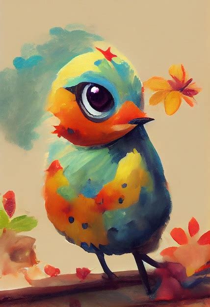 Premium AI Image | Illustration of Colorful Bird for Kids Children Book ...