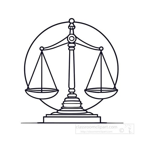 Justice Scales Clipart