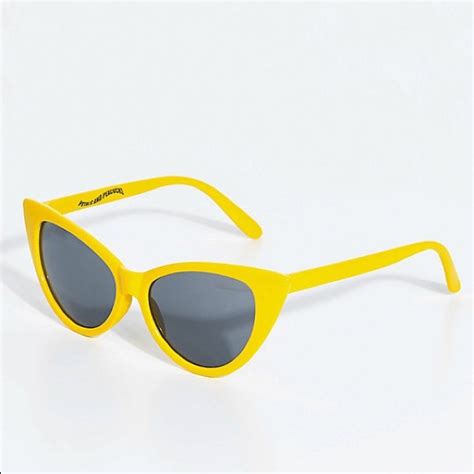 Yellow Cat-eye Sunglasses - TopSunglasses.net