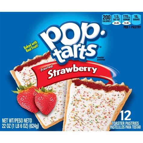 Pop-Tarts Frosted Strawberry Pastries - 12ct/22oz - Kellogg's : Target