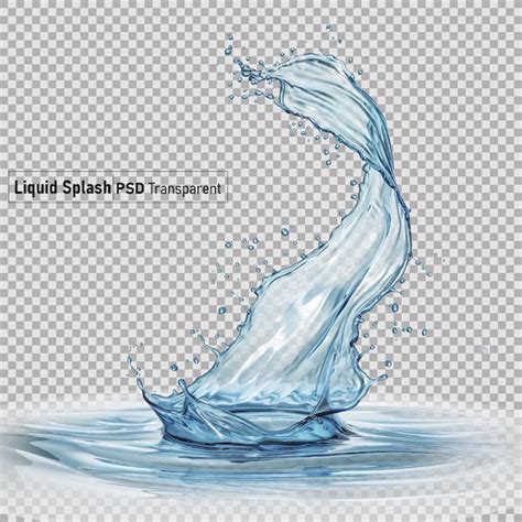 Premium PSD | Splash of water liquid isolated