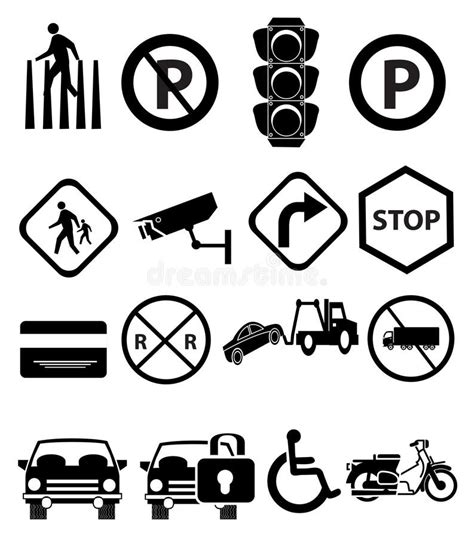 Traffic Sign Collection, Warning Road Signs Stock Vector - Illustration of danger, highway: 48710883