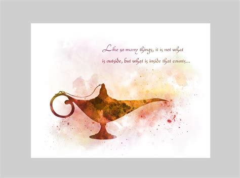 Aladdin Magic Lamp Quote ART PRINT Genie, Nursery, Gift, Wall Art, Home ...