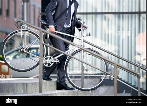 business man and his bicycle, concept bike go to work Stock Photo - Alamy