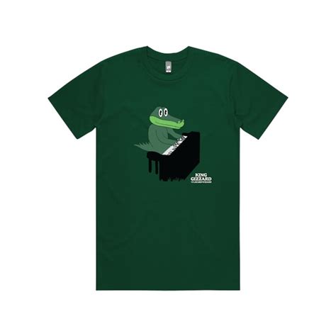 King Gizzard & The Lizard Wizard Gator Piano / Green T-shirt