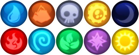 Skylanders, Elemental magic, Element symbols