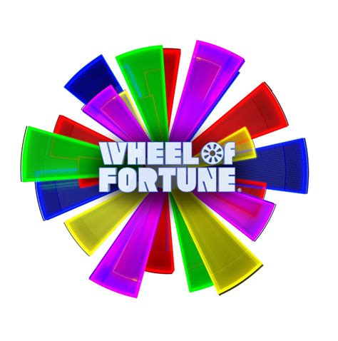 the wheel of fortune logo is shown in multicolors