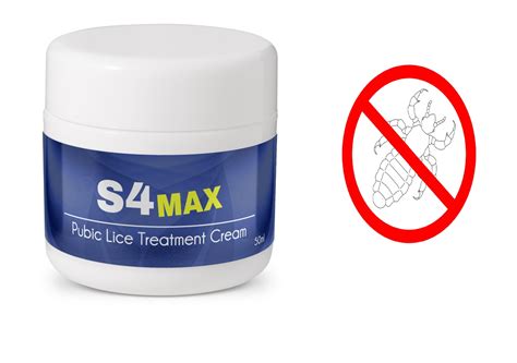 2 x S4 MAX Pubic Lice Treatment Cream Crabs Head Lice Scabes Mite 50ml ...