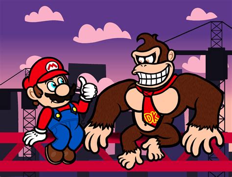 Donkey Kong VS. Mario by CaptainQuack64 on DeviantArt