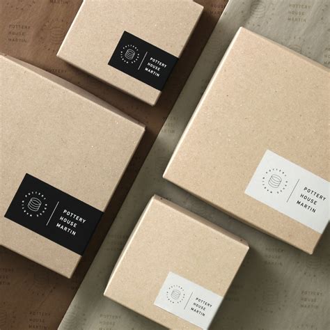 Box label template editable packaging labels modern thank you labels ...